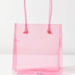 Pink Transparent Tote